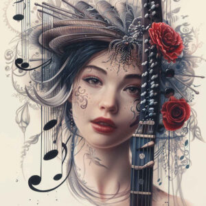 geisha tattoo design ideas Realism depth of field facial expression embodying resilience
