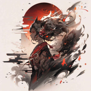 geisha tattoo design ideas moody facial expression for spine