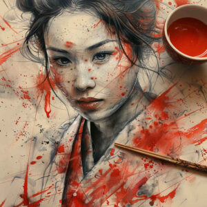 geisha tattoo design ideas Surrealism phantasm floral patterns for forearm