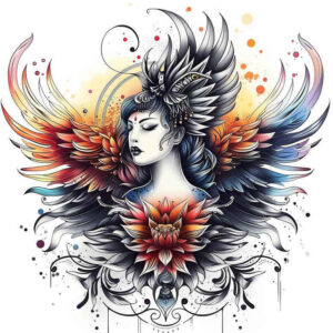geisha tattoo design ideas high-contrast graceful stands for perseverance