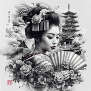 geisha tattoo design ideas modern classic serene symbol of perseverance
