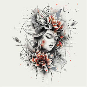 geisha tattoo design ideas classic motifs subtle colors for scapula