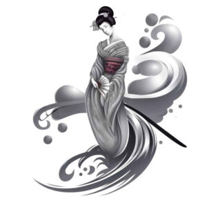 geisha tattoo design ideas form fidelity traditional for fingers