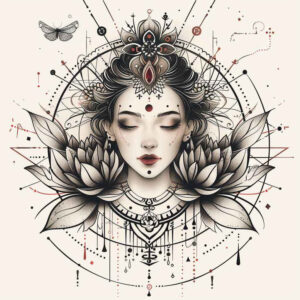 geisha tattoo design ideas minimalist traditional for spine