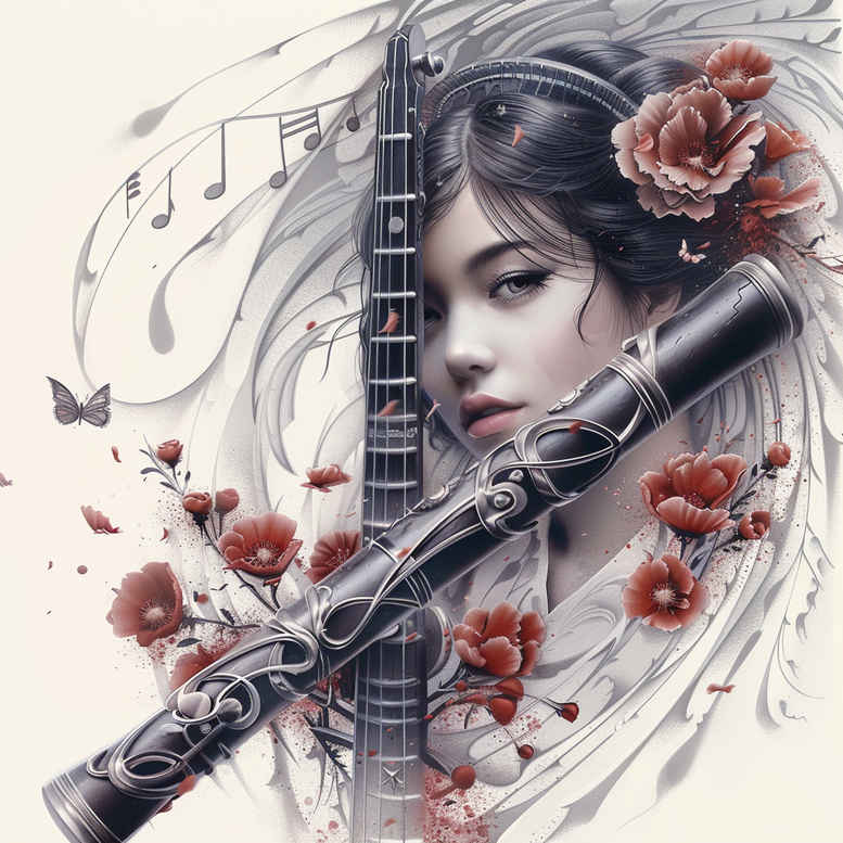 geisha tattoo design ideas Surrealism fantastical elements traditional hairstyle represents courage