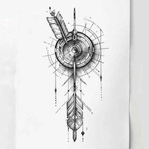 abstract-geometric-tattoo – tattoo design ideas free ai generated – empty-space – for-lower-back – Gallery: geometric-inkby-ai
