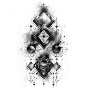 abstract-geometric-tattoo – tattoo design ideas free ai generated – micro-line – for-hand – Gallery: geometric-inkby-ai