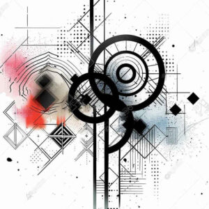 abstract-shape-tattoo – tattoo design ideas free ai generated – dotwork – for-elbow – Gallery: geometric-inkby-ai