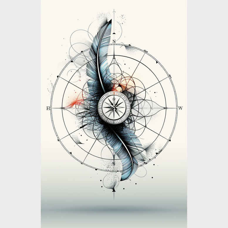 abstract-shape-tattoo – tattoo design ideas free ai generated – pure-shape – for-upper-thigh – Gallery: geometric-inkby-ai