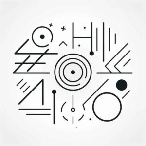 angular-tattoo – tattoo design ideas free ai generated – outline-only – for-inner-arm – Gallery: geometric-inkby-ai