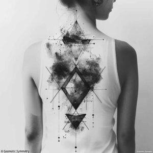 artistic-geometric-tattoo – tattoo design ideas free ai generated – abstract – for-upper-thigh – Gallery: geometric-inkby-ai