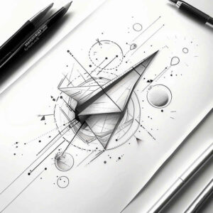 continuous-line-tattoo – tattoo design ideas free ai generated – concise – for-fingers – Gallery: geometric-inkby-ai