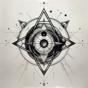 continuous-line-tattoo – tattoo design ideas free ai generated – no-shading – for-foot – Gallery: geometric-inkby-ai