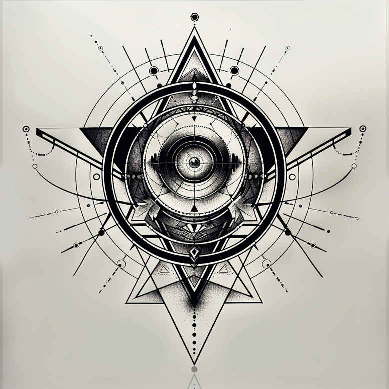 cube-tattoo – tattoo design ideas free ai generated – simple-icon – for-scapula – Gallery: geometric-inkby-ai