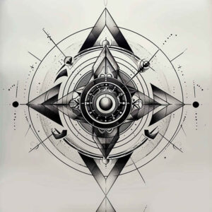 diamond-tattoo – tattoo design ideas free ai generated – subtle-motif – for-calf – Gallery: geometric-inkby-ai