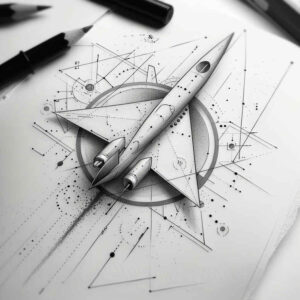 dynamic-geometric-tattoo – tattoo design ideas free ai generated – single-dot – for-upper-arm – Gallery: geometric-inkby-ai
