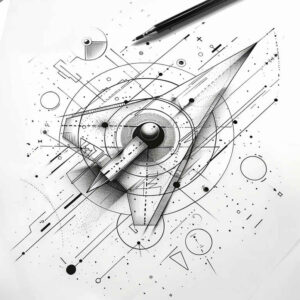 dynamic-geometric-tattoo – tattoo design ideas free ai generated – tiny-tattoo – for-ankle – Gallery: geometric-inkby-ai