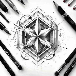 fractal-tattoo – tattoo design ideas free ai generated – nonintrusive – for-upper-back – Gallery: geometric-inkby-ai