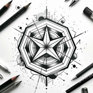 geometric-art-tattoo – tattoo design ideas free ai generated – point-minimal – for-wrist – Gallery: geometric-inkby-ai