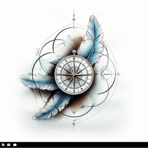 geometric-composition – tattoo design ideas free ai generated – subtle-shape – for-lower-arm – Gallery: geometric-inkby-ai