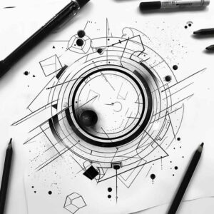 geometric-detail-tattoo – tattoo design ideas free ai generated – unadorned – for-full-back – Gallery: geometric-inkby-ai