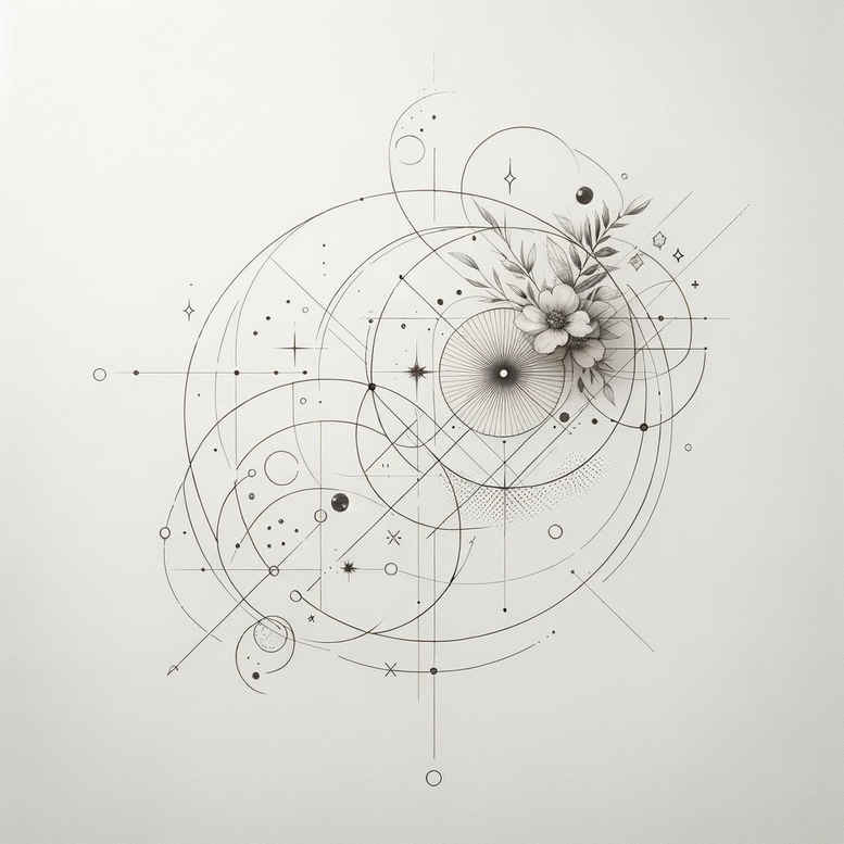geometric-expression – tattoo design ideas free ai generated – basic – for-outer-arm – Gallery: geometric-inkby-ai