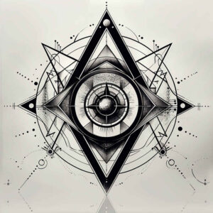 geometric-expression – tattoo design ideas free ai generated – delicate – for-heel – Gallery: geometric-inkby-ai