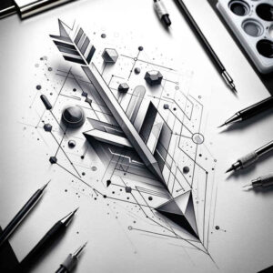 geometric-expression – tattoo design ideas free ai generated – elemental – for-calf – Gallery: geometric-inkby-ai