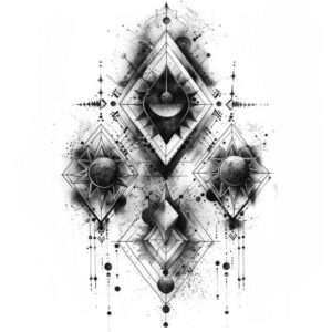 geometric-expression – tattoo design ideas free ai generated – minimal-texture – for-ribs – Gallery: geometric-inkby-ai