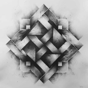 geometric-expression – tattoo design ideas free ai generated – minimal-texture – for-upper-back – Gallery: geometric-inkby-ai