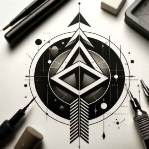geometric-linework-tattoo – tattoo design ideas free ai generated – airy-touch – for-hand – Gallery: geometric-inkby-ai