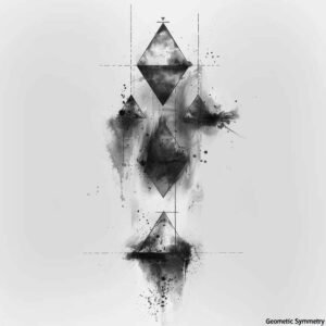 geometric-linework-tattoo – tattoo design ideas free ai generated – point-minimal – for-back-shoulder – Gallery: geometric-inkby-ai