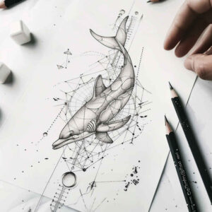 geometric-linework-tattoo – tattoo design ideas free ai generated – quiet – for-lower-arm – Gallery: geometric-inkby-ai