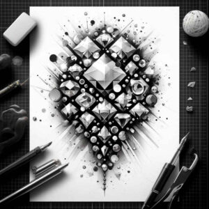 geometric-ornament-tattoo – tattoo design ideas free ai generated – minimal-texture – for-shin – Gallery: geometric-inkby-ai