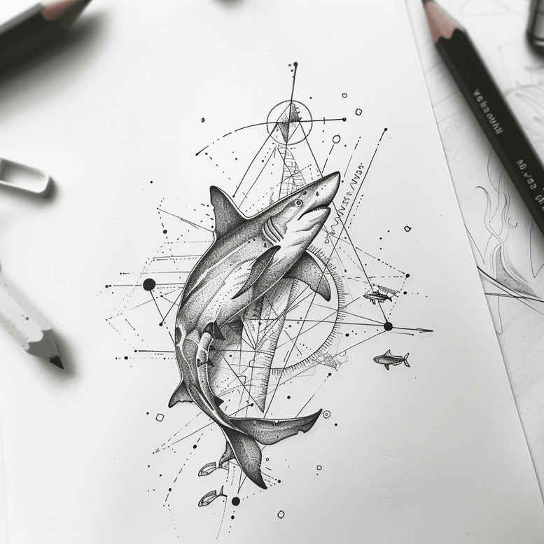 geometric-ornament-tattoo – tattoo design ideas free ai generated – nonintrusive – for-back – Gallery: geometric-inkby-ai