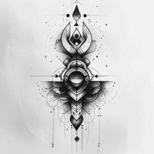 geometric-pattern-tattoo – tattoo design ideas free ai generated – petite – for-biceps – Gallery: geometric-inkby-ai