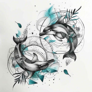 geometric-pattern-tattoo – tattoo design ideas free ai generated – plain – for-upper-back – Gallery: geometric-inkby-ai