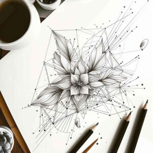 geometric-symbol-tattoo – tattoo design ideas free ai generated – micro-art – for-fingers – Gallery: geometric-inkby-ai