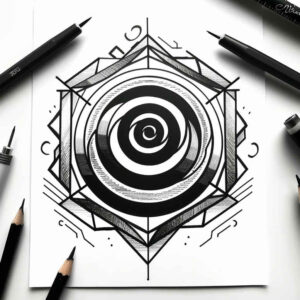 geometric-tattoo – tattoo design ideas free ai generated – micro-art – for-chest – Gallery: geometric-inkby-ai