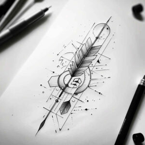 geometric-tattoo – tattoo design ideas free ai generated – micro-design – for-shoulder – Gallery: geometric-inkby-ai