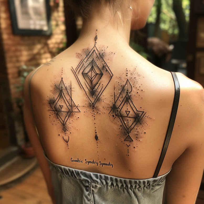 geometric-tattoo – tattoo design ideas free ai generated – pinprick – for-toe – Gallery: geometric-inkby-ai