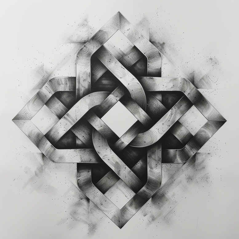 geometric-tattoo-style – tattoo design ideas free ai generated – pure-design – for-upper-thigh – Gallery: geometric-inkby-ai