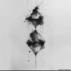 hexagon-tattoo – tattoo design ideas free ai generated – fine-line – for-shoulder-blade – Gallery: geometric-inkby-ai