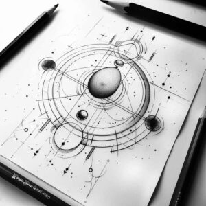 hexagon-tattoo – tattoo design ideas free ai generated – tiny-tattoo – for-collarbone – Gallery: geometric-inkby-ai