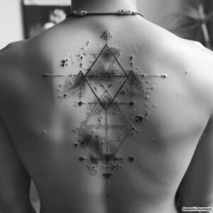 layered-geometric-tattoo – tattoo design ideas free ai generated – pristine – for-foot – Gallery: geometric-inkby-ai