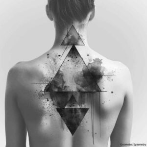 line-tattoo – tattoo design ideas free ai generated – simple-form – for-collarbone – Gallery: geometric-inkby-ai