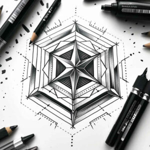 line-tattoo – tattoo design ideas free ai generated – thin-script – for-lower-arm – Gallery: geometric-inkby-ai