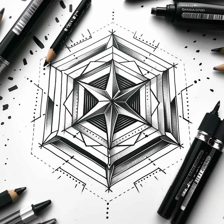 line-tattoo – tattoo design ideas free ai generated – thin-script – for-lower-arm – Gallery: geometric-inkby-ai