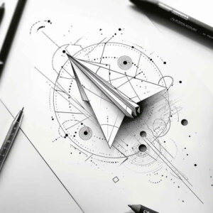 minimalist-geometric-design – tattoo design ideas free ai generated – negative-space – for-sternum – Gallery: geometric-inkby-ai