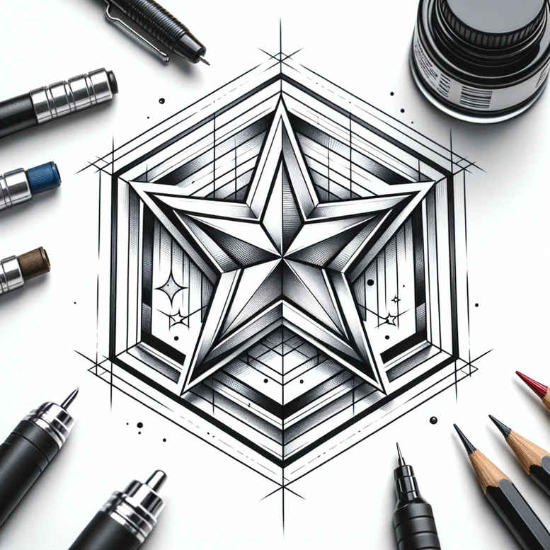 minimalist-polygon-tattoo – tattoo design ideas free ai generated – mini-geometry – for-ribs – Gallery: geometric-inkby-ai